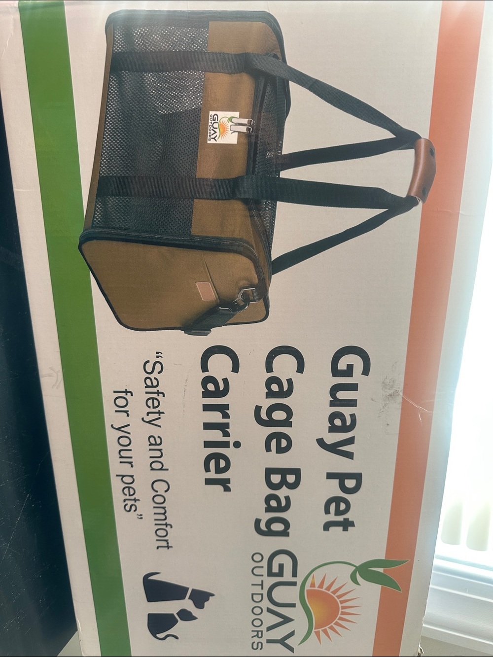 Olive Green Mesh Cat Carrier Tote